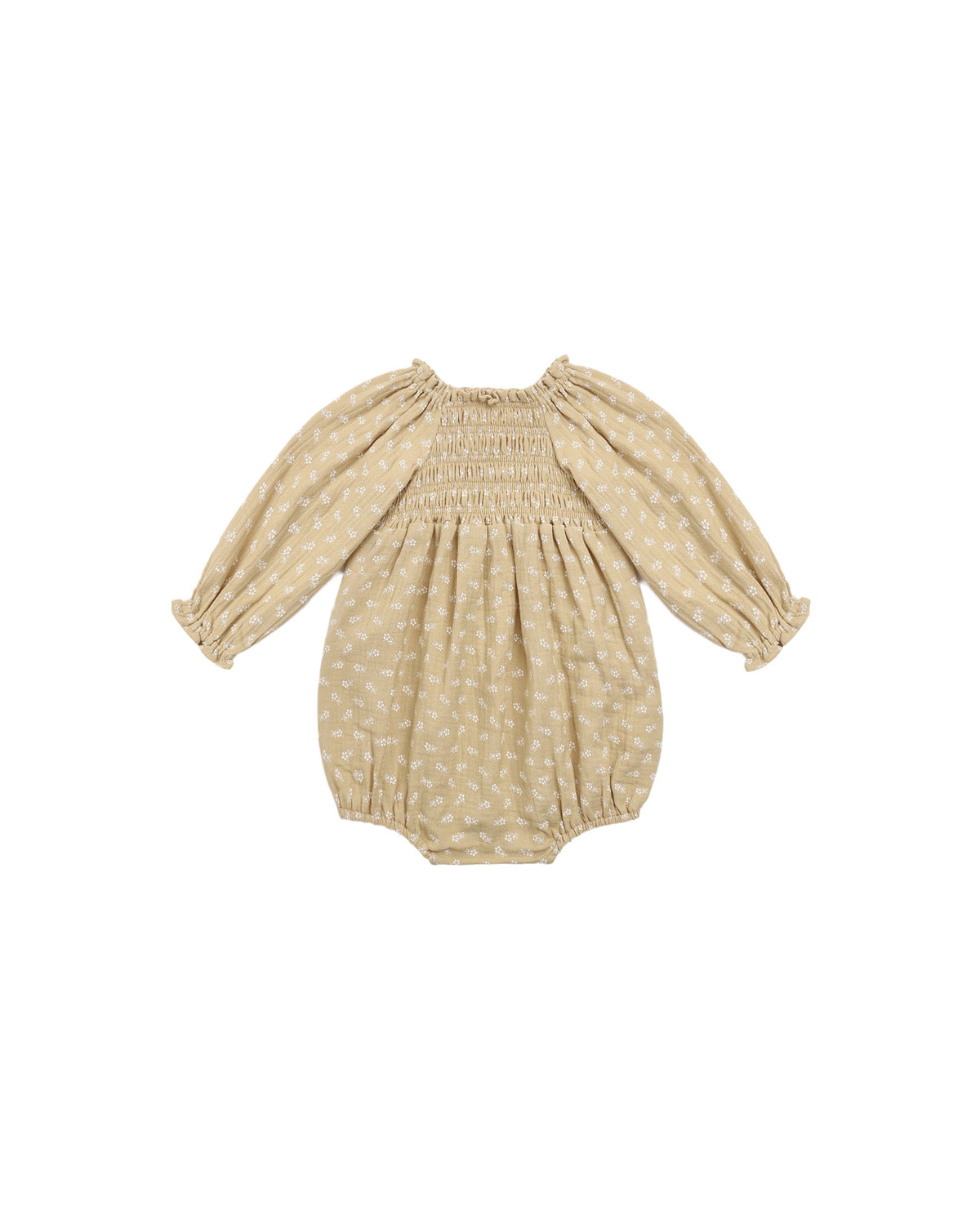 eden romper in butterscotch floral
