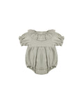 collared romper in laurel