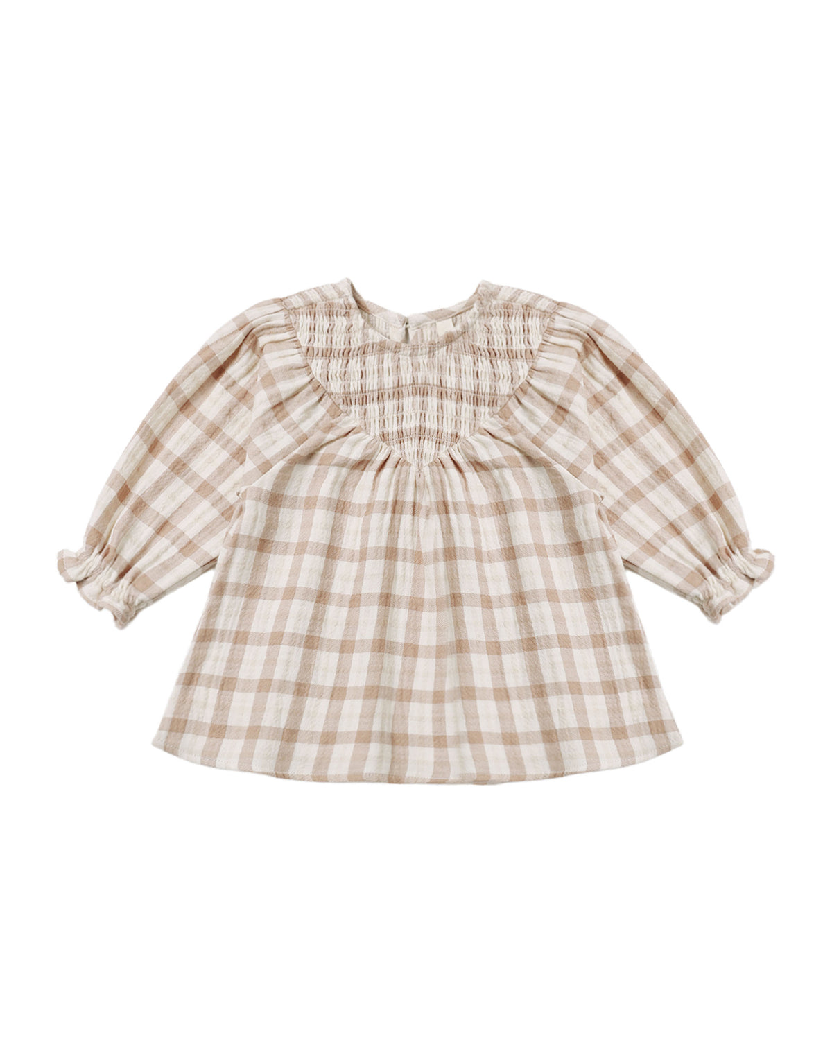 V Smocked Dress ll Rustic Plaid