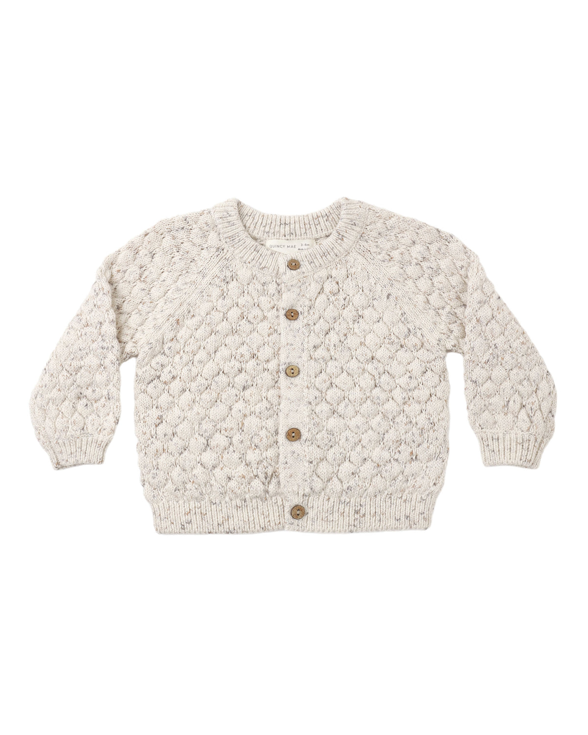 Bubble Knit Cardigan ll Natural Confetti