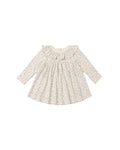 ruffle collar jersey dress in floret