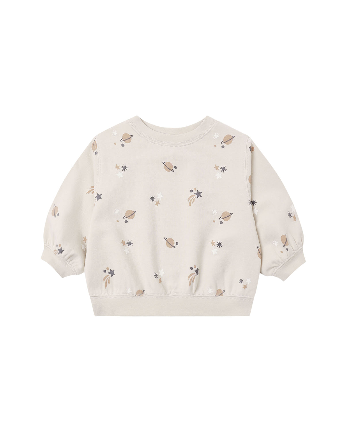 oversized crew sweatshirt in space