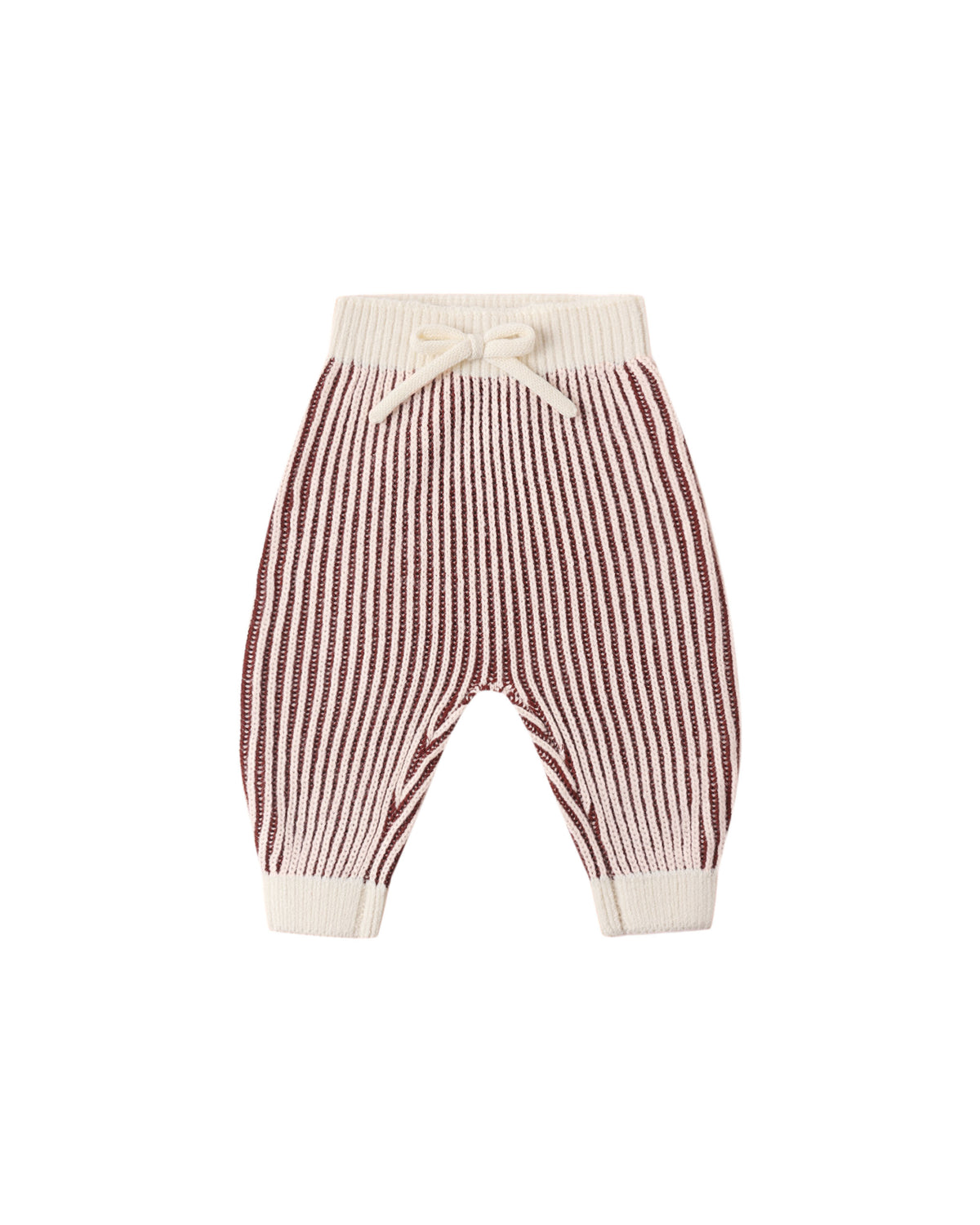chunky knit pant in cherry stripe
