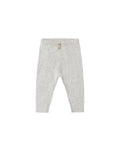 rib knit legging in heathered fog