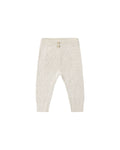 ribbed knit legging in heathered oatmeal