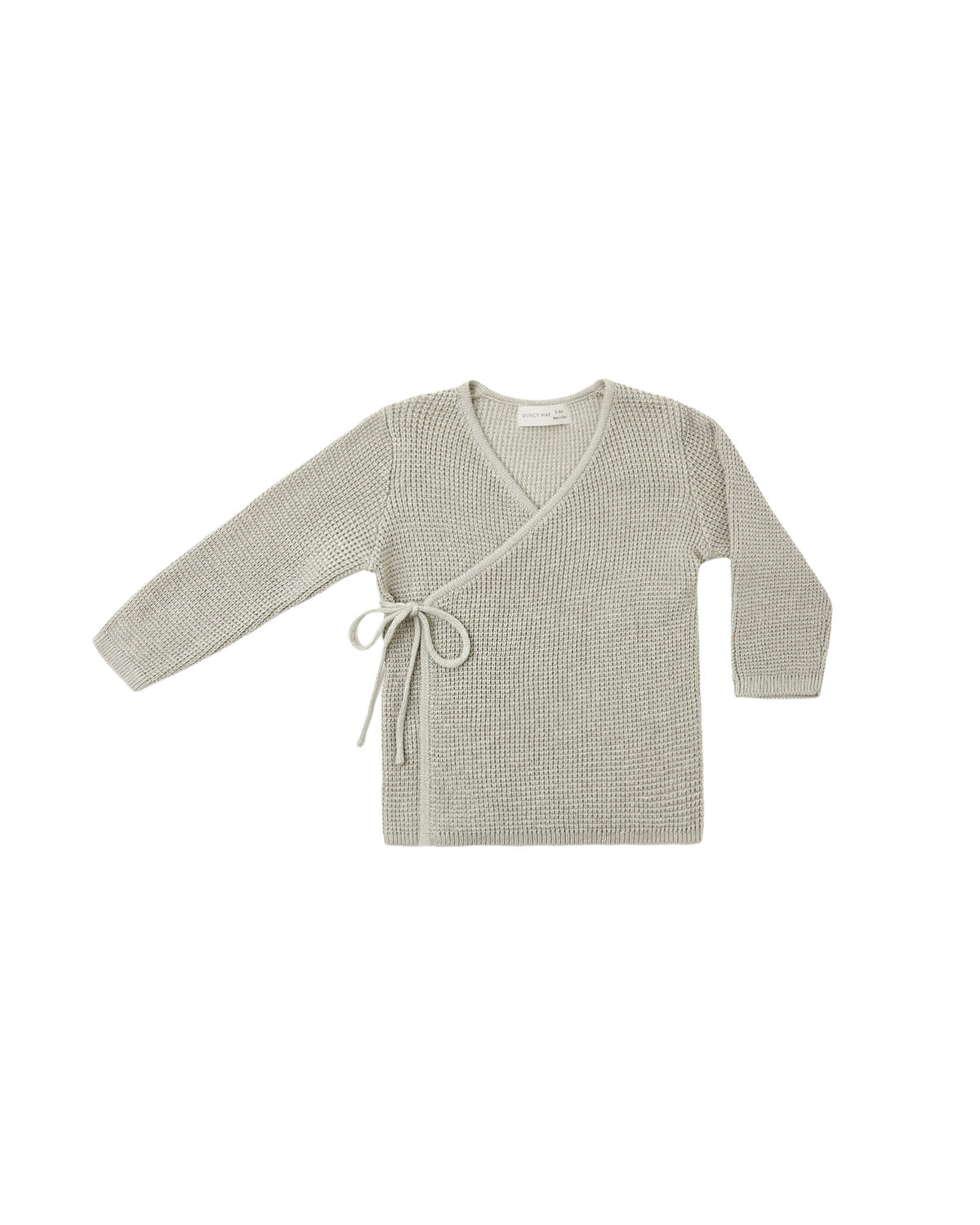 knit wrap top in laurel