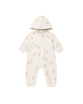 hooded jumpsuit in gingerbread