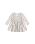 Alda dress in fog stripe