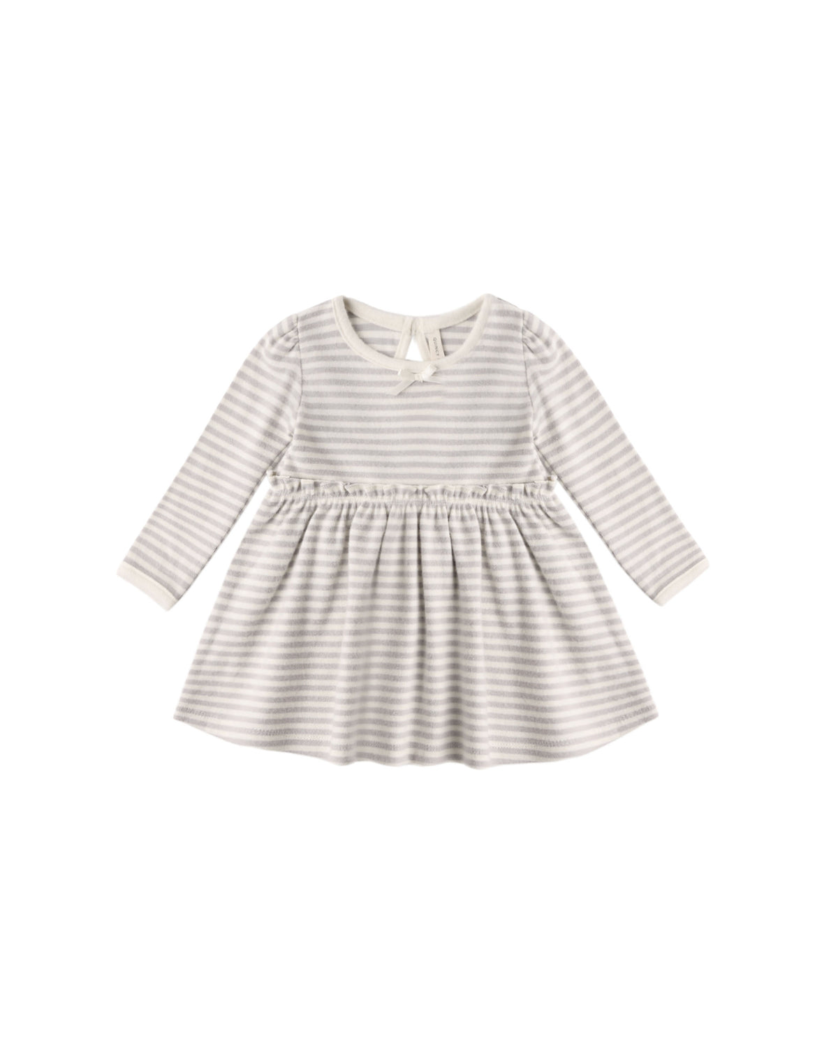 Alda dress in fog stripe