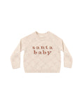 knit sweater in santa baby