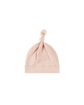 knotted baby hat ll dusty rose