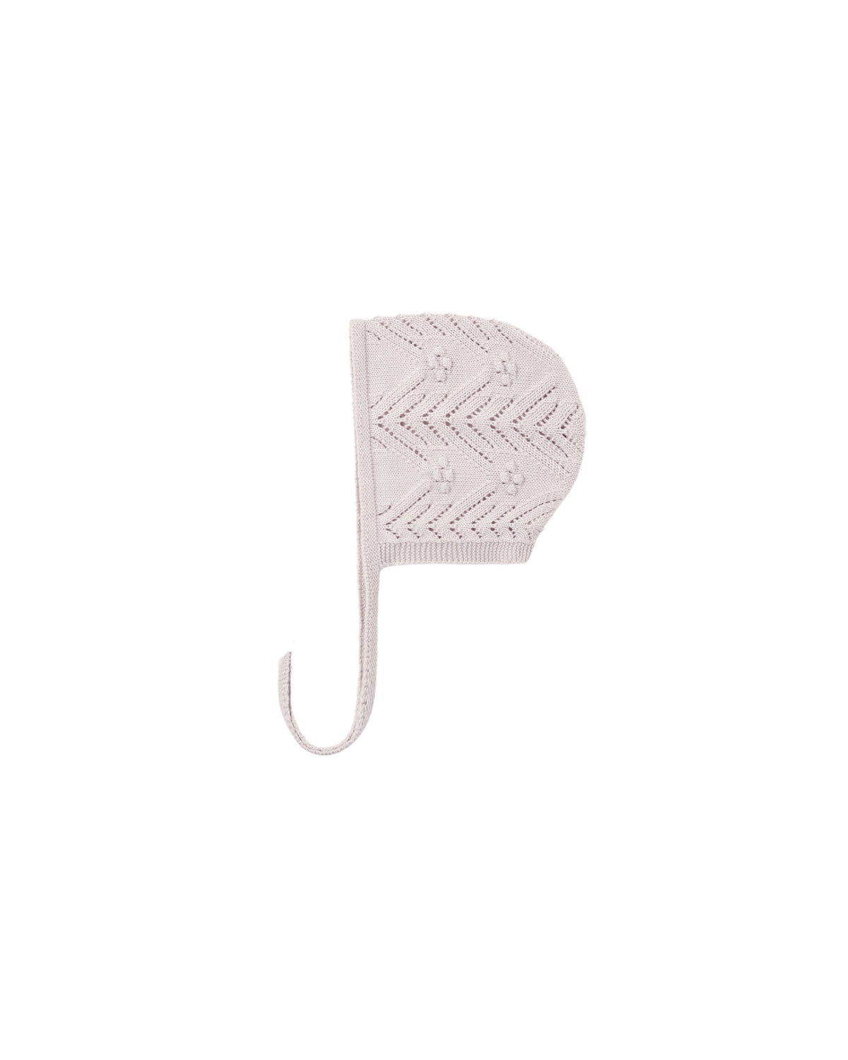 knit bonnet in lilac mist