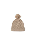 beanie in heathered latte