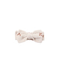 velour baby headband in red bows