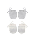 no scratch mittens, set of 2 ll cloud stripe