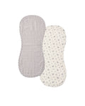 Burp Cloth, 2 pack ll Winter Berry, Blue Gingham