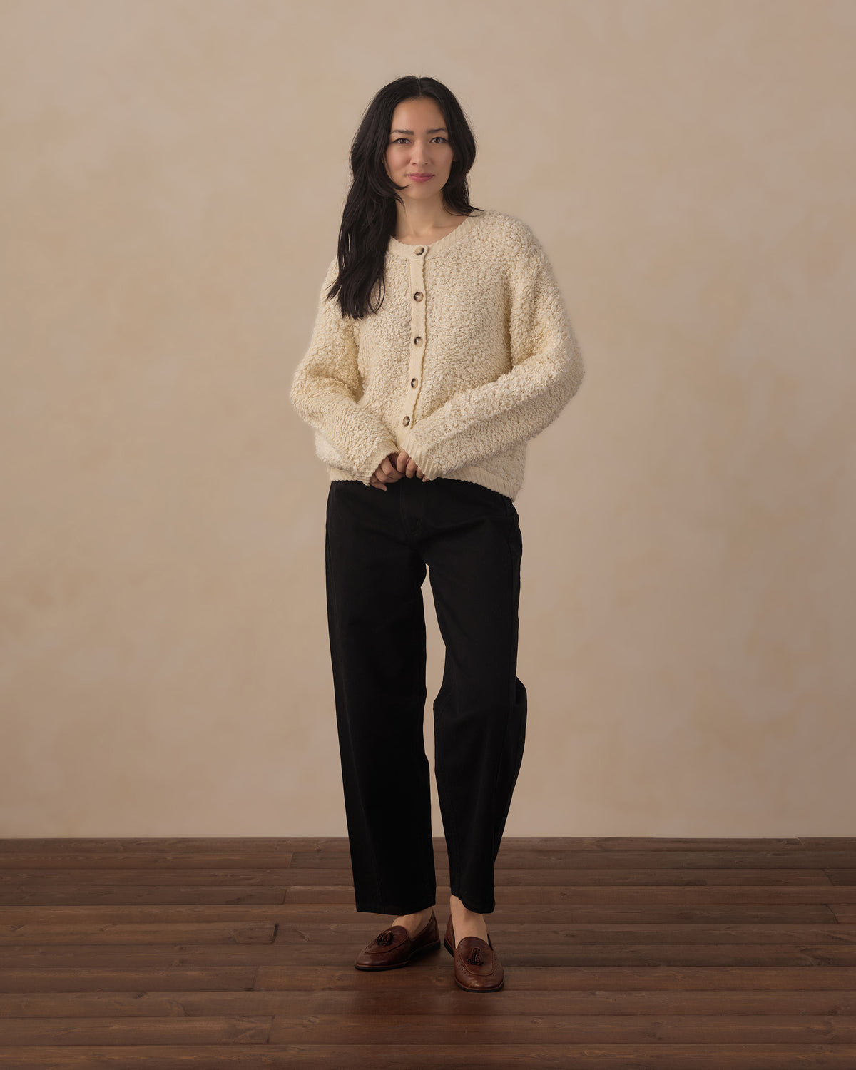 womens chloe cardigan in natural