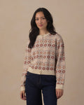 womens cheyenne sweater in flower fair isle