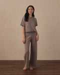 women's knit wide leg pant in multi stripe