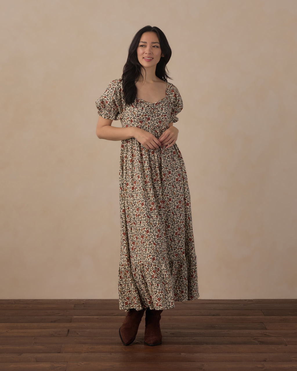 women's Chloe dress in holiday floral