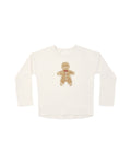 long sleeve tee in gingerbread man