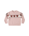 Reagan sweater in hearts