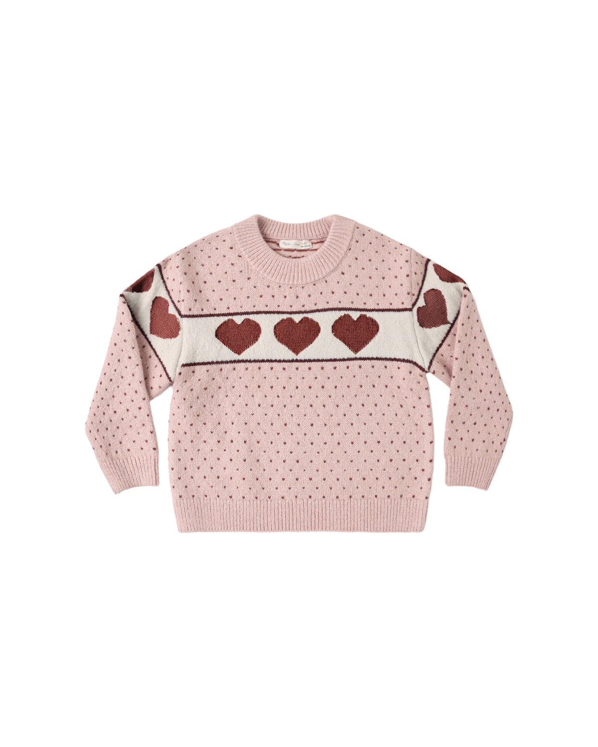Reagan sweater in hearts
