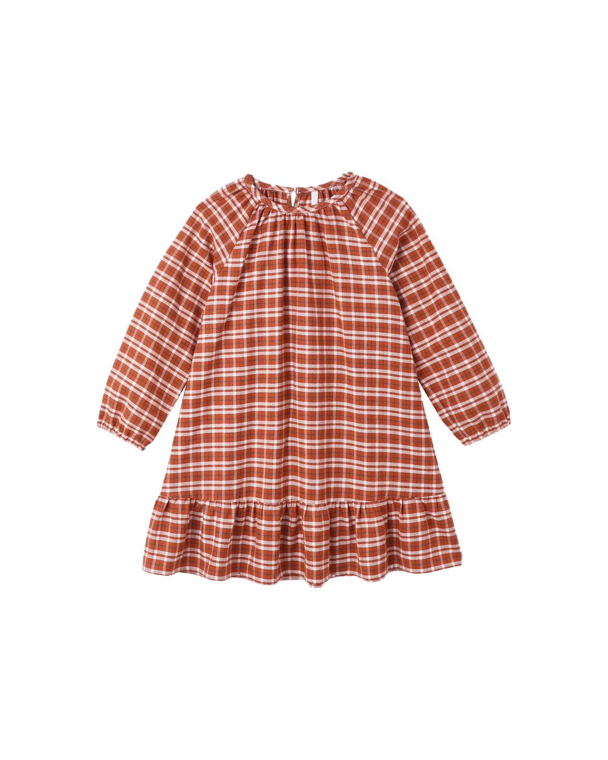 hollynight gown in ruby plaid