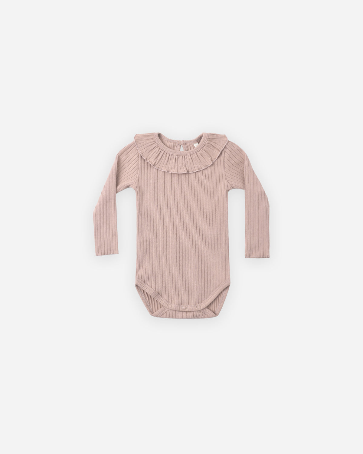 Ruffle Collar Bodysuit in Rosewood