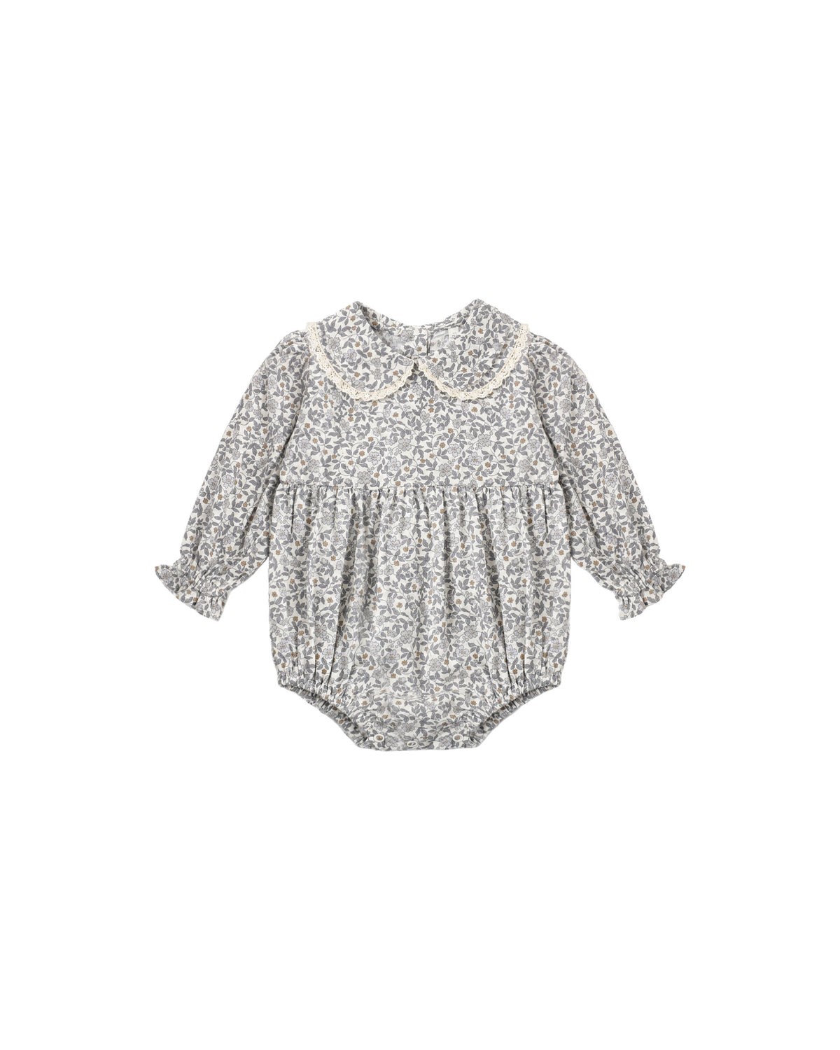 Cora romper in slate floral