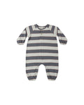 henley jumpsuit in sage stripe