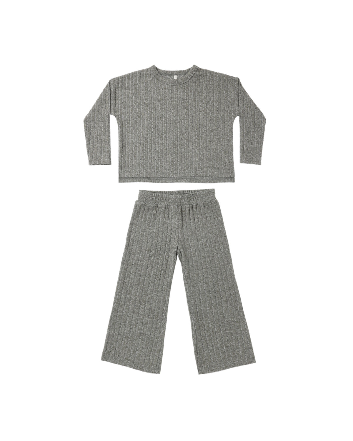 cozy rib knit set in evergreen