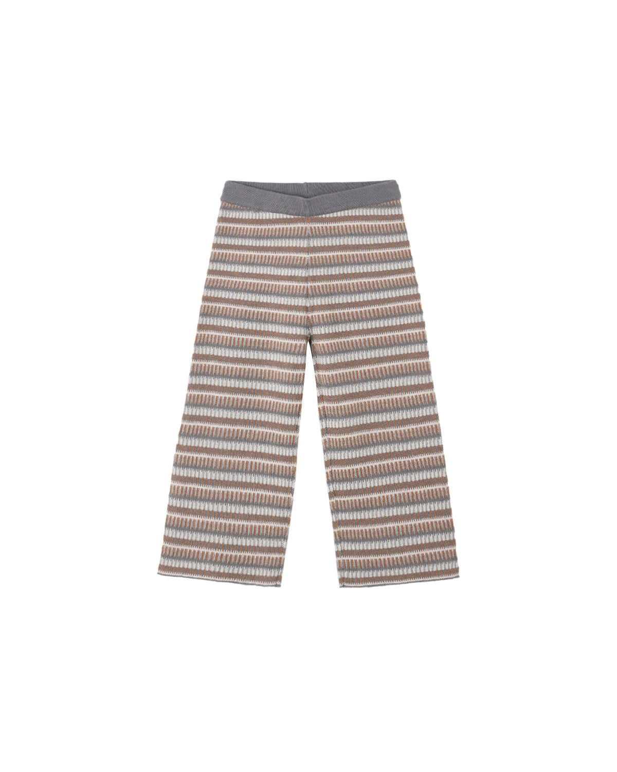 knit wide leg pant multi stripe