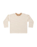 Camden long sleeve tee in fawn stripe