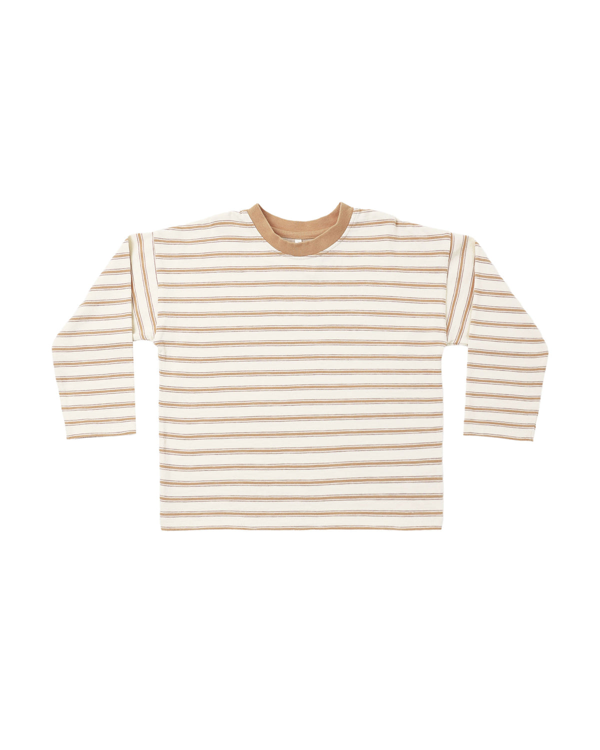 Camden long sleeve tee in fawn stripe