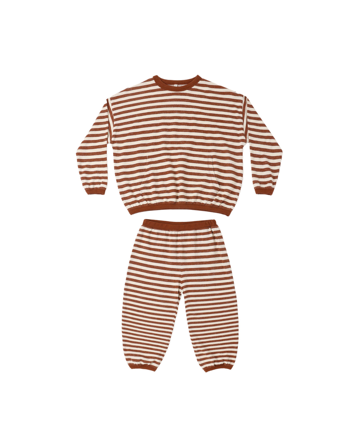 Relaxed Set in Brick Stripe