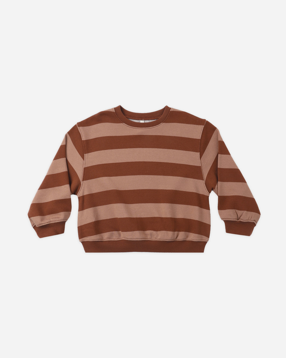 Oversized Sweatshirt in Brick Stripe