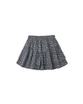 tiered mini skirt in heart ditsy