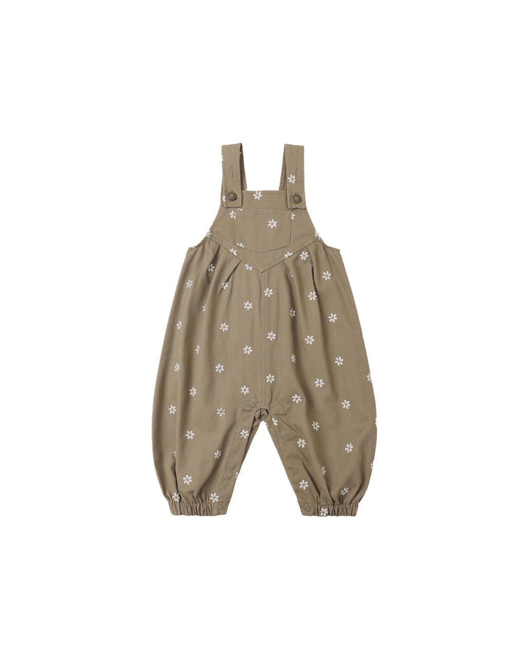 vintage overall embroidered daisies