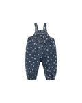 vintage overall in heart ditsy