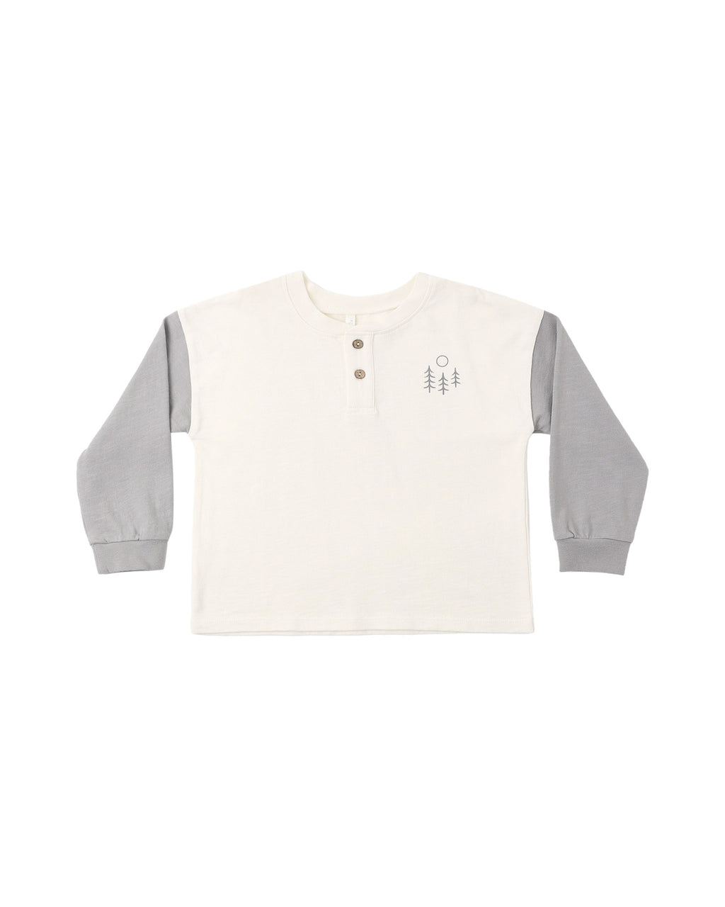 relaxed long sleeve henley in made for adventure