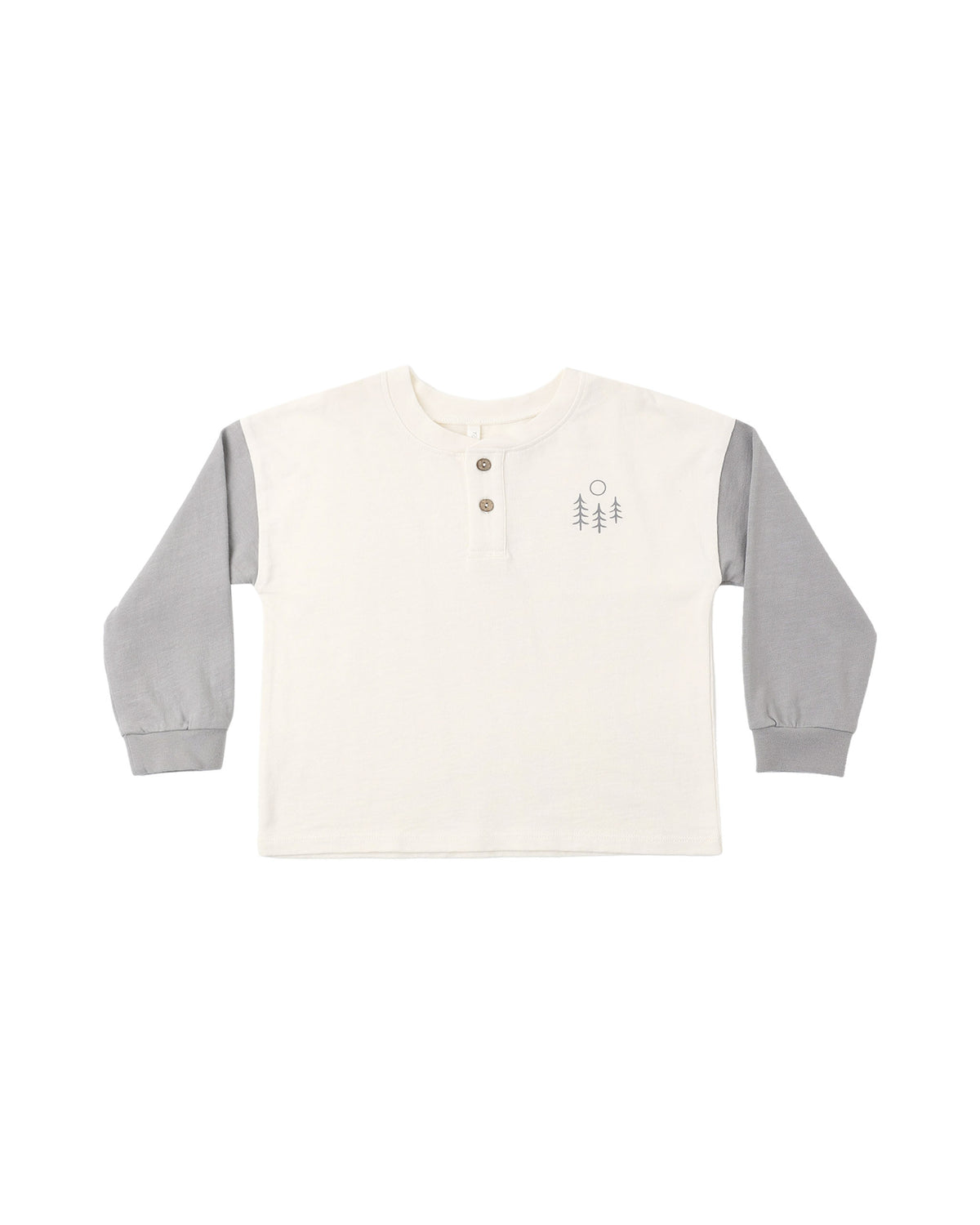 relaxed long sleeve henley in made for adventure