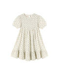 Lydia dress in green iris