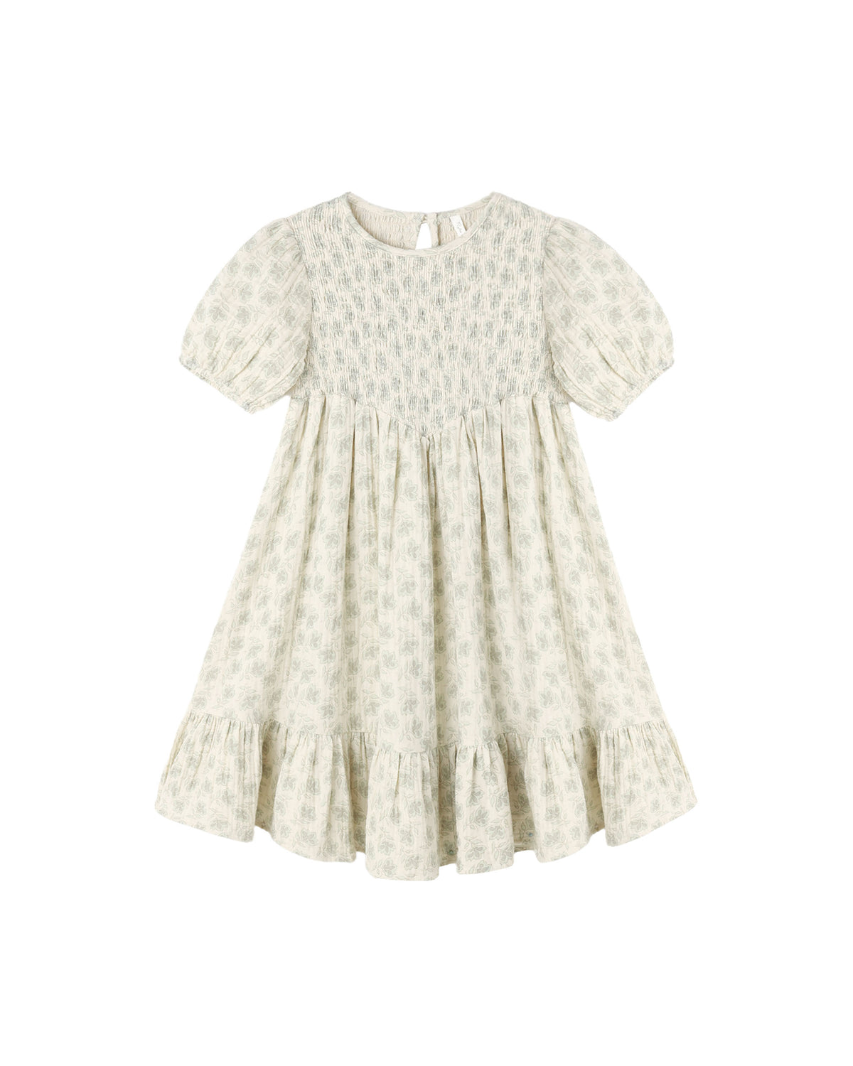 Lydia dress in green iris