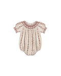 ada romper in floral stripe