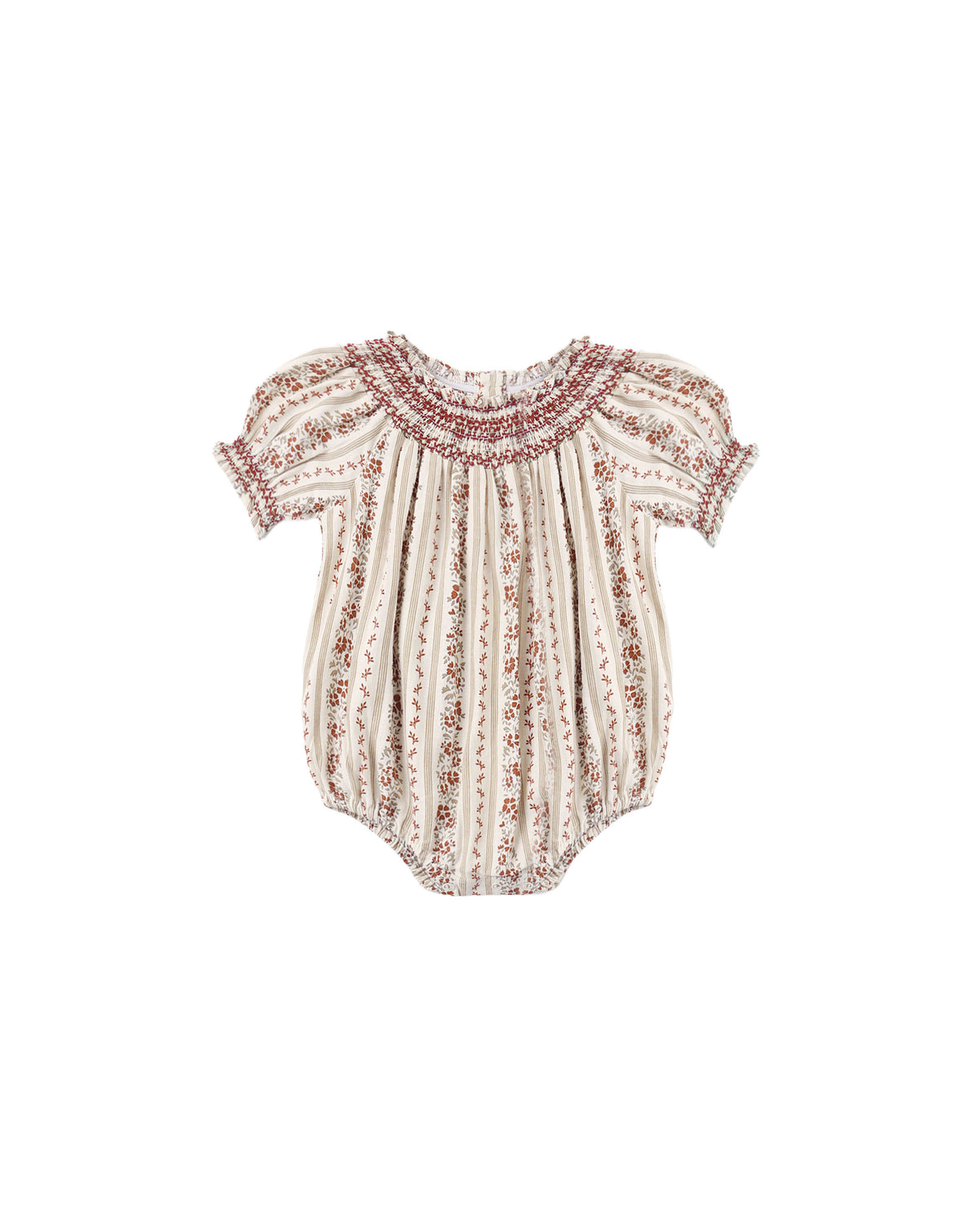 ada romper in floral stripe