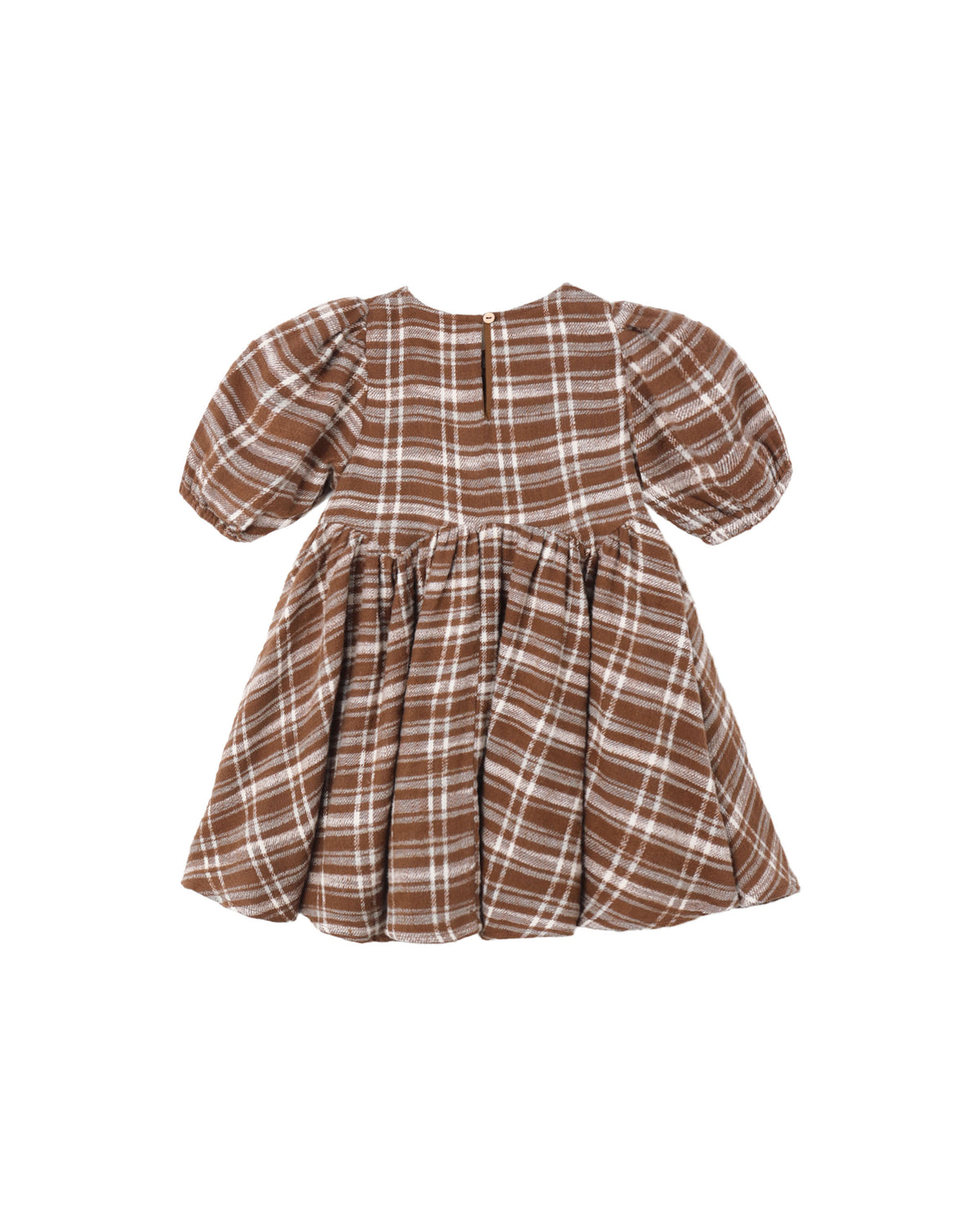 rose dress in aspen plaid