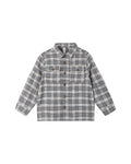 pocketed flannel shirt in winter plaid