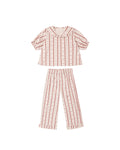 ruffle pajamas in candy cane lane