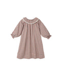 girls nightgown in holiday gingham